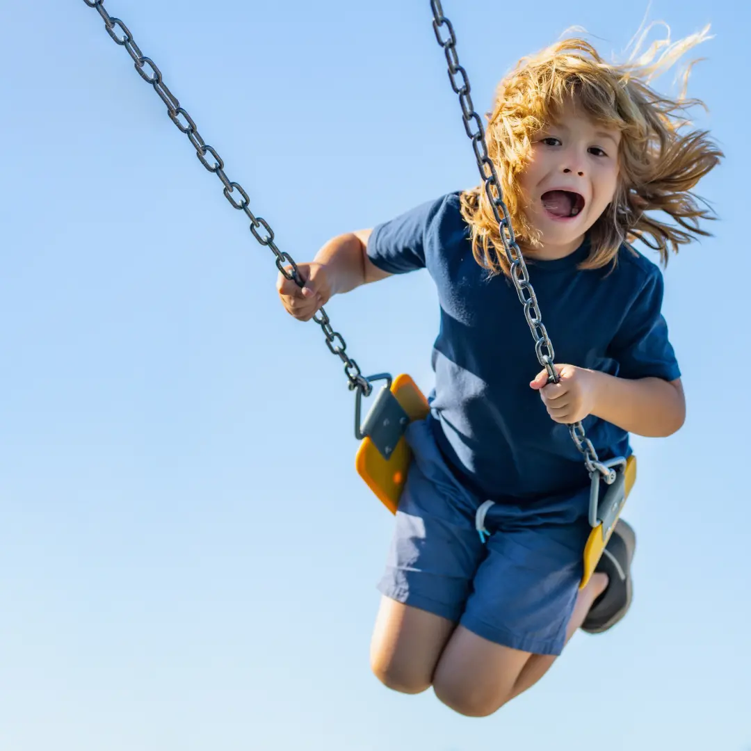Child on swing