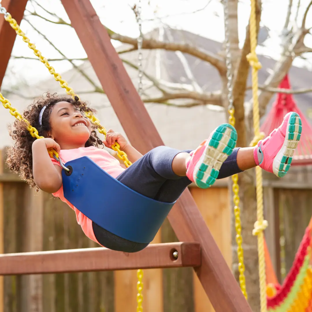 Child on swing
