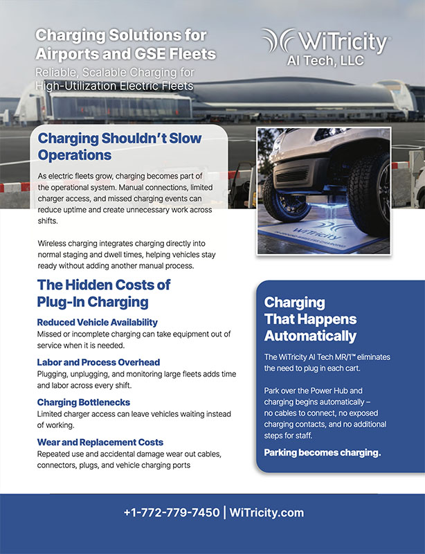 Wireless Charging for Airports and GSE Fleets Brochure