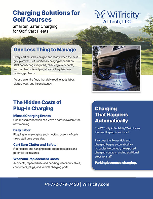 Wireless Charging for Golf Courses Brochure